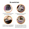 Edelstenen - Glitters - Paars - Kleurrijk Inductie beschermer vinyl 3mm klein -zzzzzzz-td-werking