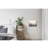 Mistig - Berglandschap - Illustratie textielposter latten blank klein -woonkamer