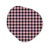 Plaid - Patroon - Roze - Zwart Wandcirkel Organisch Forex 3mm klein 629 -3d