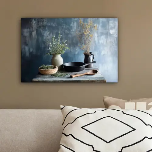Pan - Kruiden - Schilderachtig canvas 2cm klein -sfeer3