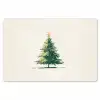 Kerstboom - Illustratie - Ster - Sneeuw Placemat vinyl groot -zzsfeer1_Kitchenyeah-website
