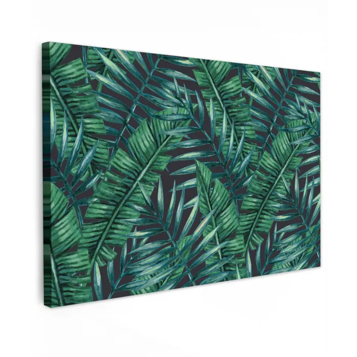 Jungle - Bladeren - Tropisch canvas 2cm klein -z3d