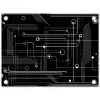 Gaming - Abstract - Lijnen - Rondjes - Zwart tuinposter los doek klein -3d