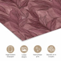 Bladeren - Patroon - Paars poster papier klein 62 -closeup_NL