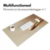 Lepel - Rijst - Hout - Beige Muismat XXL klein -sfeer4