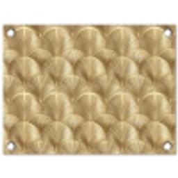 Patroon - Waaier -  Goud tuinposter los doek klein 239 -3d