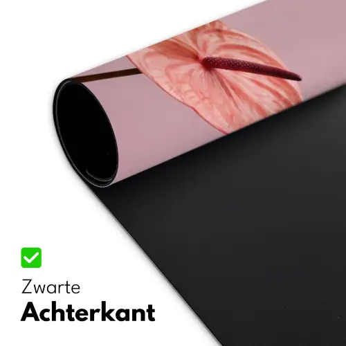 Bloemen - Anthuriums - Geel - Roze Muismat XXL klein -sfeer2
