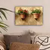 Bloempotten - Muur - Vintage canvas 2cm klein -sfeer1