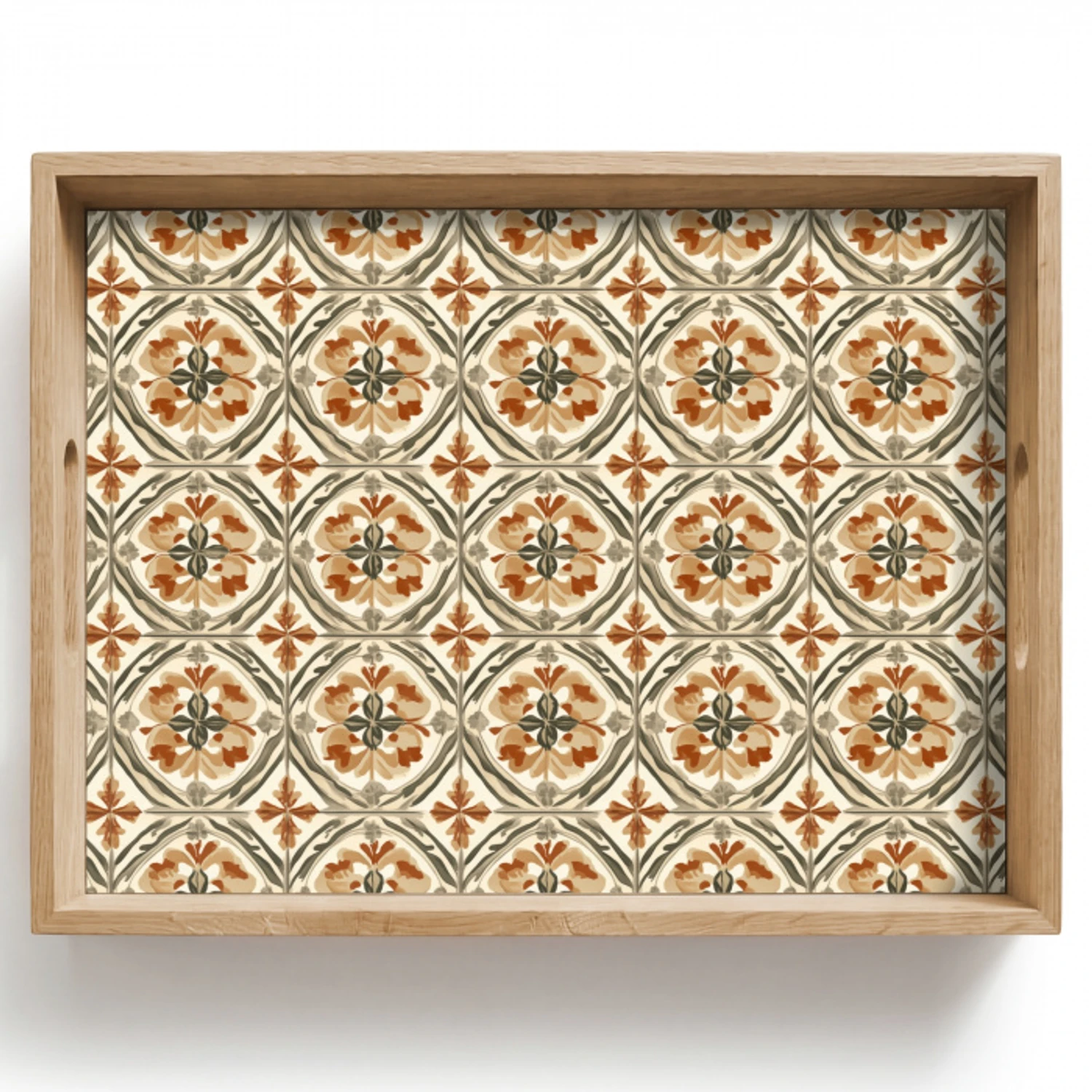 Elegant - Antiek - Kleurrijk Dienblad Rechthoek middel 911 -z3d_shopping