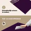 Oh hi - Paars - Cursief Inductie beschemer met haakjes klein -ky-schoon-nl