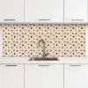 Bloemen - Patronen - Stippen keuken achterwand 2 middel 871 -3d