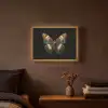 Vlinder - Kleurrijk - mozaïekachtig Light Box met batterij (Wandlamp) middel -sfeer4