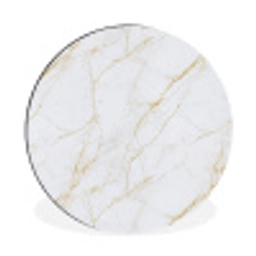 Wit - Marmer - Goud - Luxueus Wandcirkel aluminium klein 190 -3d