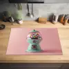 Kauwgom - Retro - Snoep - Roze Inductie beschermer vinyl 3mm klein -sfeer5