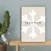 Kerst - Let it snow - Sneeuwvlok - Winter - Quotes canvas 2cm klein -sfeer4