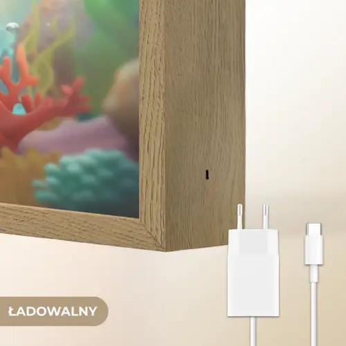Zeemeermin - Vissen - Koraal Light Box met batterij (Wandlamp kind) middel -USP_websiteoplaadbaarNL