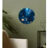 Koraalrif - Vissen - Oceaan - Blauw Wandcirkel kunststof plaat 5mm dik klein -sfeer3