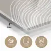 Golvende lijnen - Vloeiend - Zandkleurig plexiglas 5mm klein -sfeer2