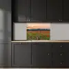 Klaprozen - Landschap - Rood - Bloemen keuken achterwand 2 middel -sfeer1