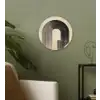 Boog -  Strepen - Minimalistisch - Zwart Wandcirkel kunststof plaat 5mm dik klein -sfeer3
