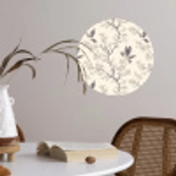 Takken - Vogels - Beige Wandcirkel behangsticker klein 186 -sfeer3