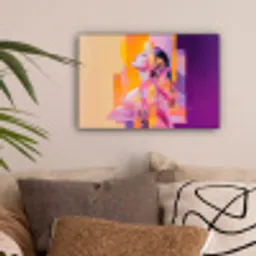 Abstract - Portret - Vrouw - Kleurrijk canvas 2cm klein -sfeer1