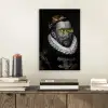 Willem van Oranje - Adriaen Thomasz - Zwart - Wit aluminium wit klein -sfeer1