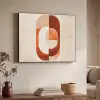 Illustratie - Abstract - Vormen - Rood Textielframe - compleet frame klein -sfeer3