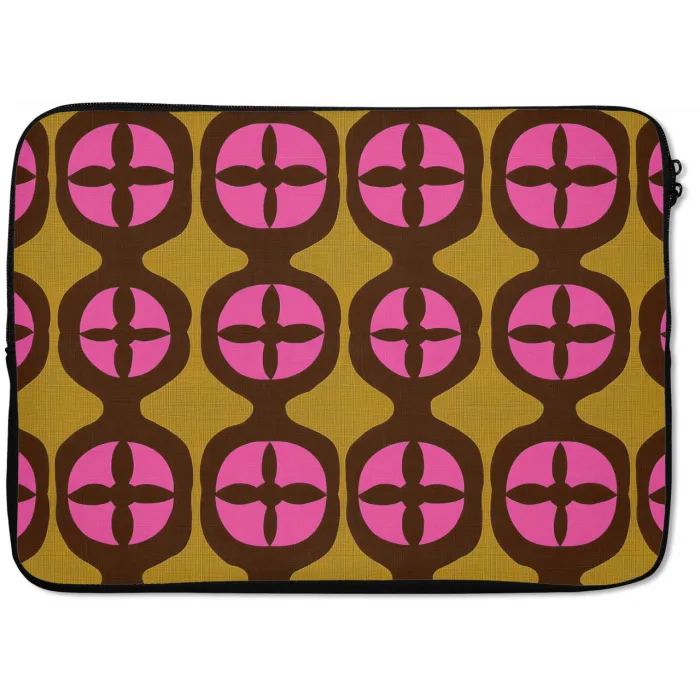 Modern - Patroon - Roze laptophoes neopreen klein 279 -zkaufland3dotto