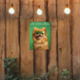 Hond - Zonnebril - Valentijn - Love tuinposter los doek klein -sfeer1