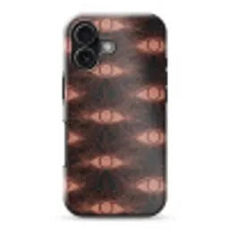 Boheems - Oog - Bruin Toughcase MagSafe Apple iPhone 17 klein 1017 -3d