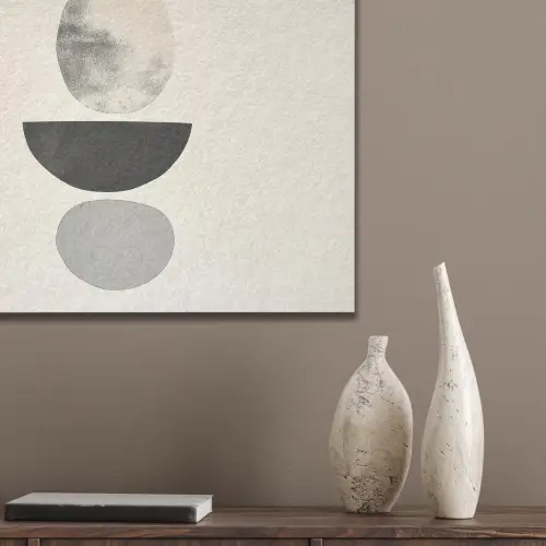 Beige - Japandi - Wabi sabi PET vilt klein -sfeer6_closeup