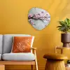 Bloesem - Kunstzinnig - Roze - Sakura Wandcirkel Organisch Forex 3mm klein -sfeer4