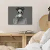Vrouw - Koffie - Zwart - Wit PET vilt klein -sfeer3