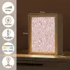 Kronkelende lijn - Magenta - Crème Light Box met kabel (Tafellamp) klein 925 -USP_NL