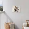 Ovaal - Kleurvlakken - Penseelstreken tuinposter los doek klein -sfeer8