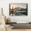 Bergen - Water - Bomen canvas 2cm klein -sfeer6