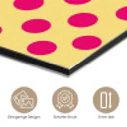 Roze - Stippen - Geel aluminium wit klein 46 -closeup_DE