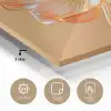 Glazen - Bloem - Oranje plexiglas 5mm klein -sfeer2
