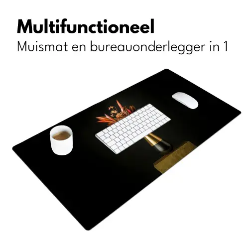 Exotisch - Boeket - Vaas - Goud Muismat XXL klein -sfeer4