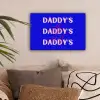 Blauw - Daddy's - Blokletters canvas 2cm klein -sfeer1