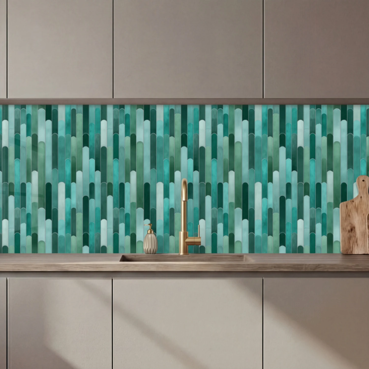 Tegels - Langwerpig - Turquoise keuken achterwand 2 middel 871 zz_3dshopping