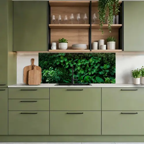 Natuur - Bos - Groen - Monstera keuken achterwand 2 middel -sfeer3