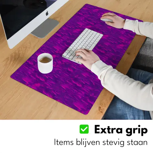 Olie - Verf - Texturen - Fel Muismat XXL klein 681 -sfeer3