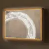 Verf - Bruin - Japandi Light Box met batterij (Wandlamp) middel -z3d_website