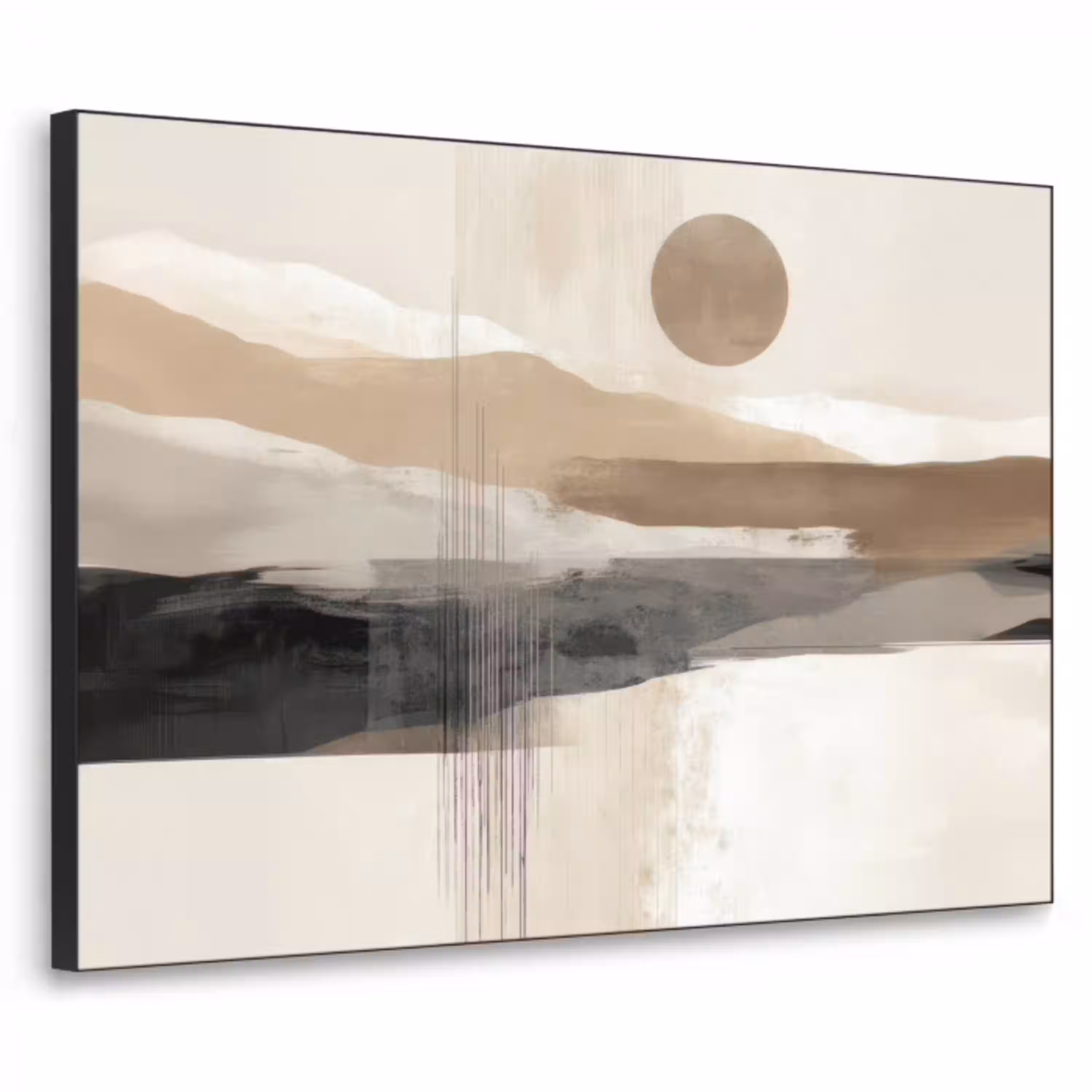 Minimalistisch - Landschap - Dimensie Textielframe - compleet frame klein -3d