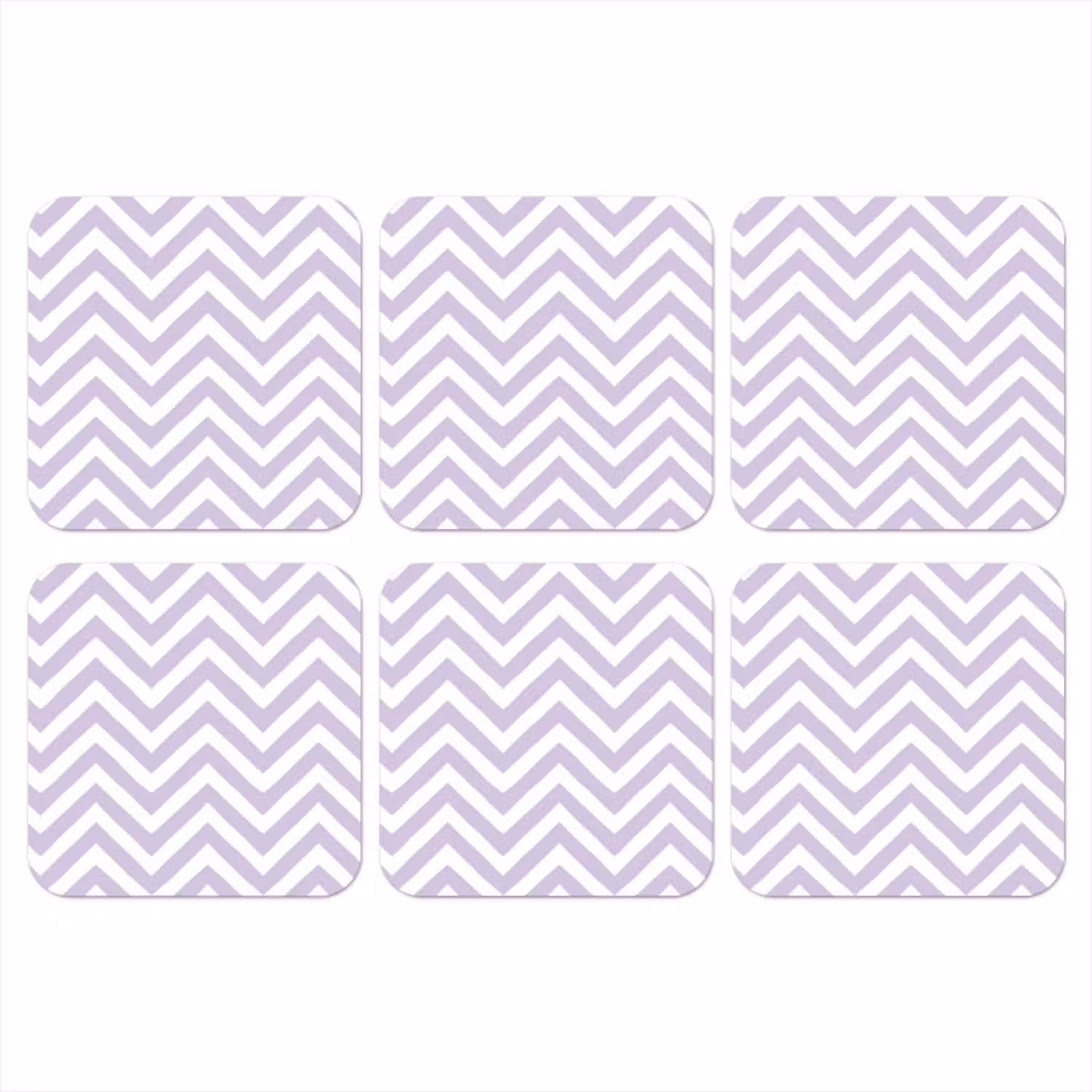 Lila - Geometrisch - Chevron - Zigzag - Patroon onderzetter kurk middel 366 -3d