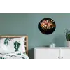Vaas - Bloemen - Tulpen Wandcirkel aluminium klein -slaapkamer