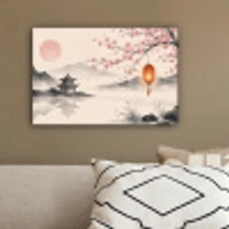 Zon - Japans - Traditioneel canvas 2cm klein -sfeer3