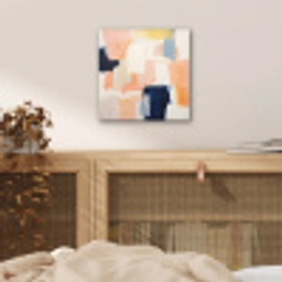 Kunst - Abstract - Roze - Pastel aluminium wit klein -sfeer3